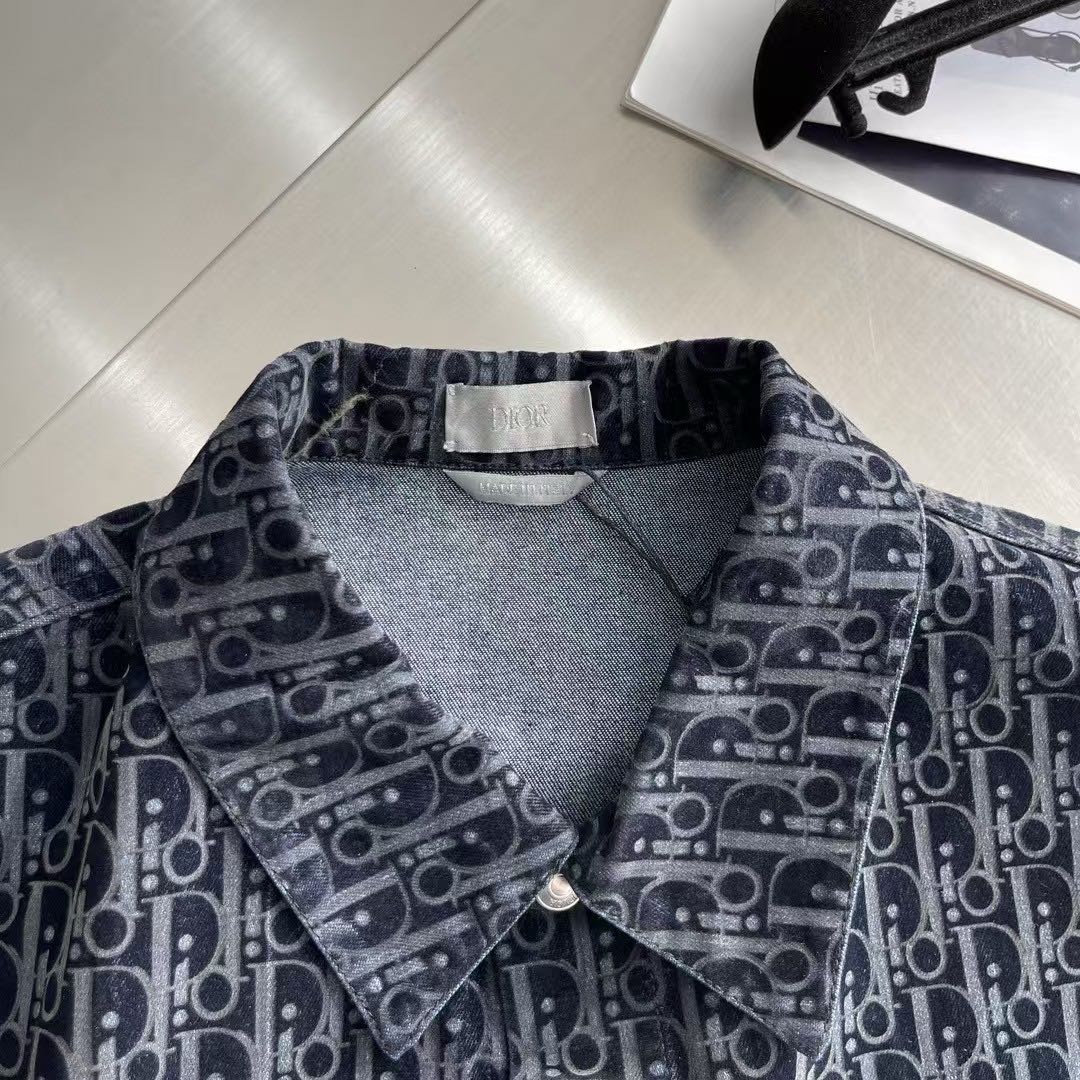 Dior Overshirt cotton blend twill（033D490M321X_C585）