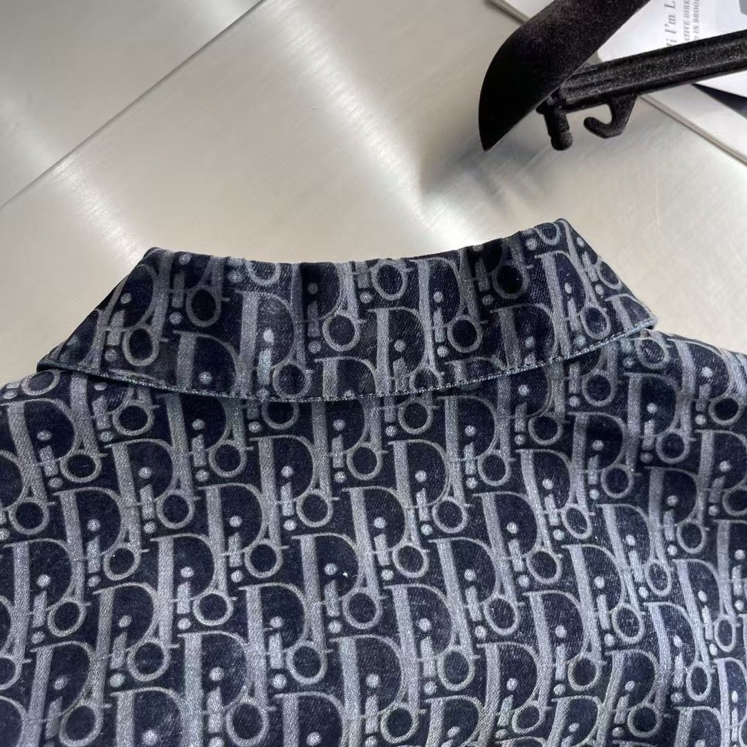 Dior Overshirt cotton blend twill（033D490M321X_C585）