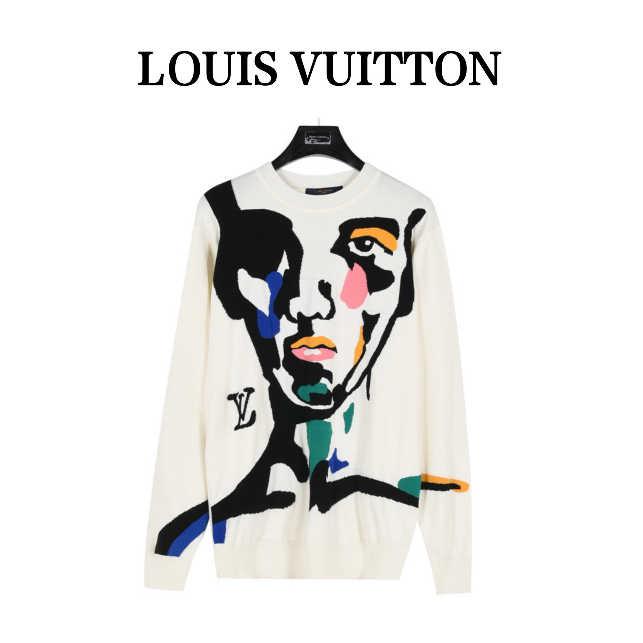 Louis Vuitton Intarsia cashmere wool crew neck（1ABXY7）