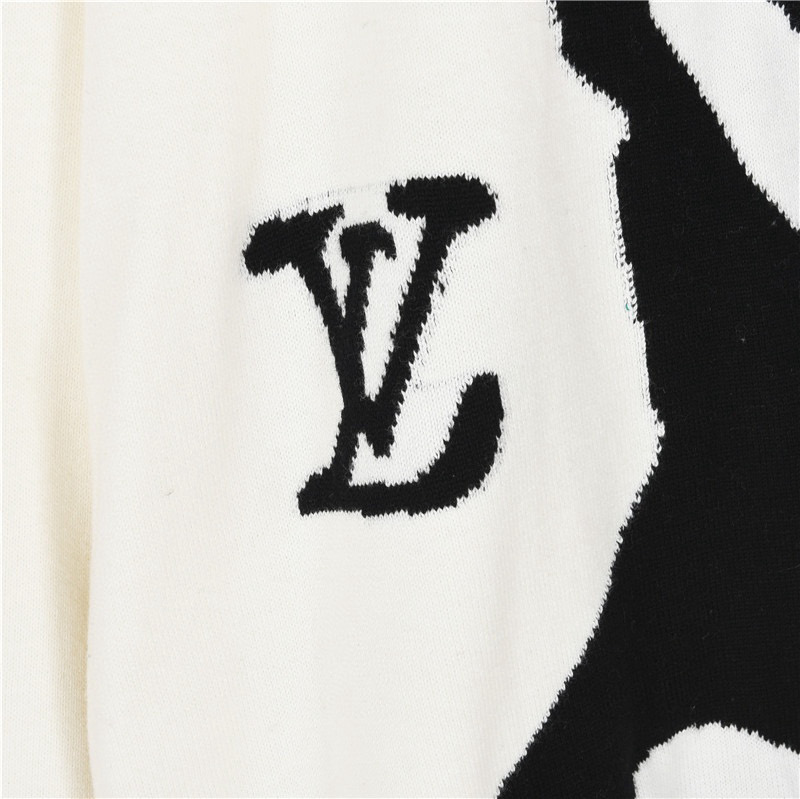 Louis Vuitton Intarsia cashmere wool crew neck（1ABXY7）