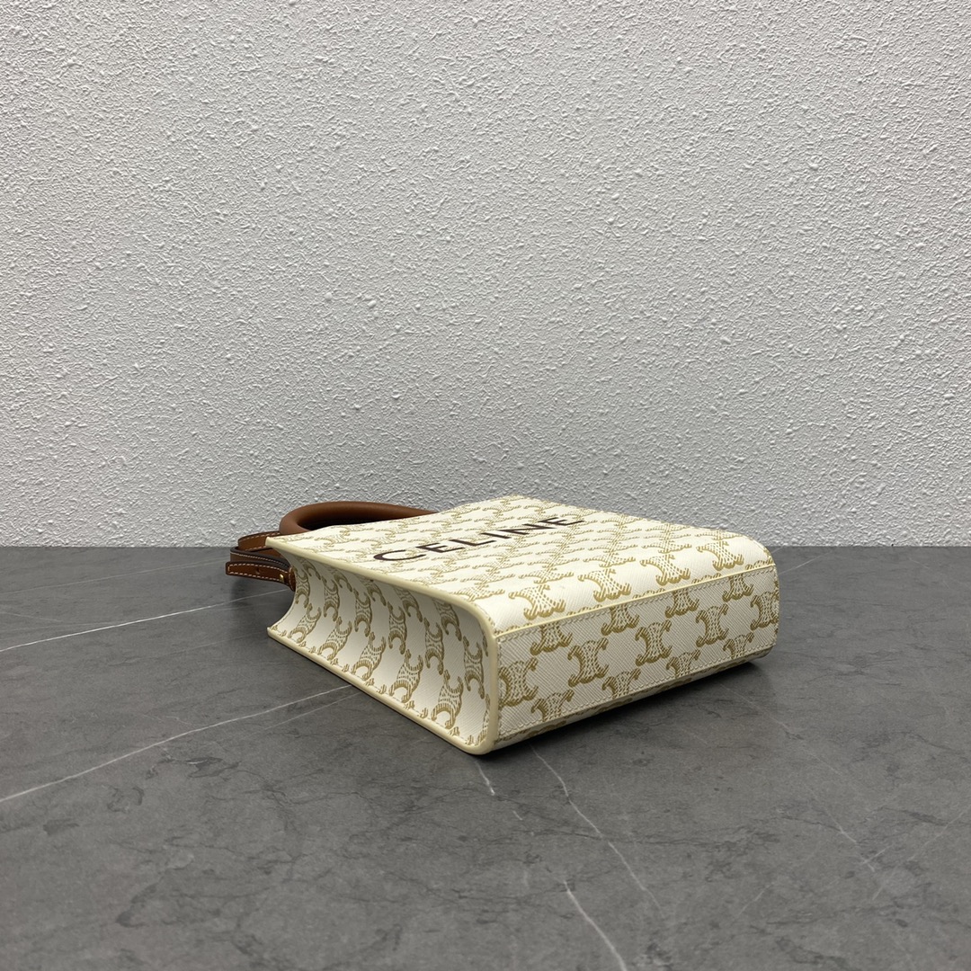 CELINE Cabas Mini Vertical Triomphe Canvas（194372BZK-01BC）