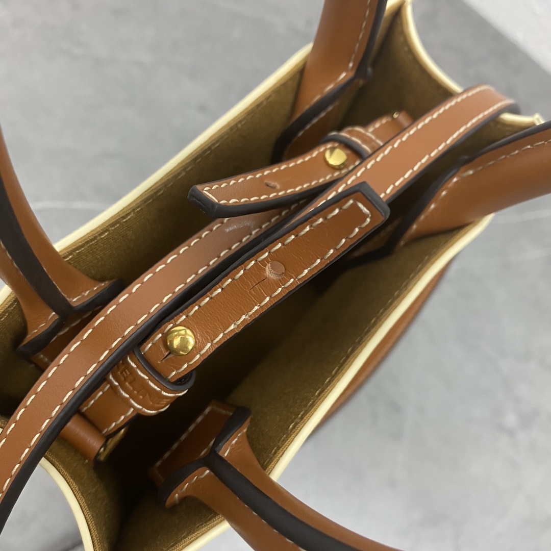 CELINE Cabas Mini Vertical Triomphe Canvas（194372BZK-01BC）