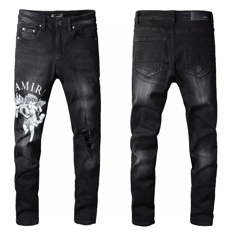 Amiri Cherub Jean 'Aged Black' (MDS117-023）