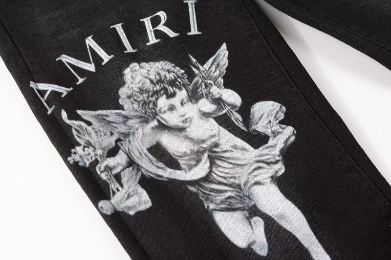 Amiri Cherub Jean 'Aged Black' (MDS117-023）