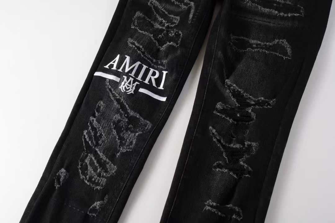 Amiri MA Bar Logo Straight Jean (PS23MDF023-023）
