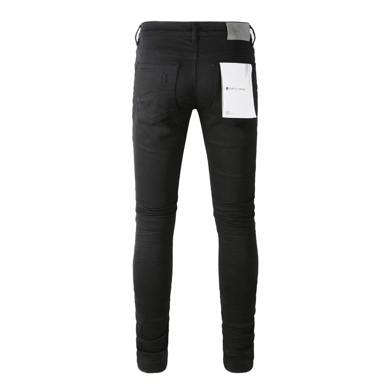 Purple Brand Black Oil Spill Jean Black (P001-BOP）
