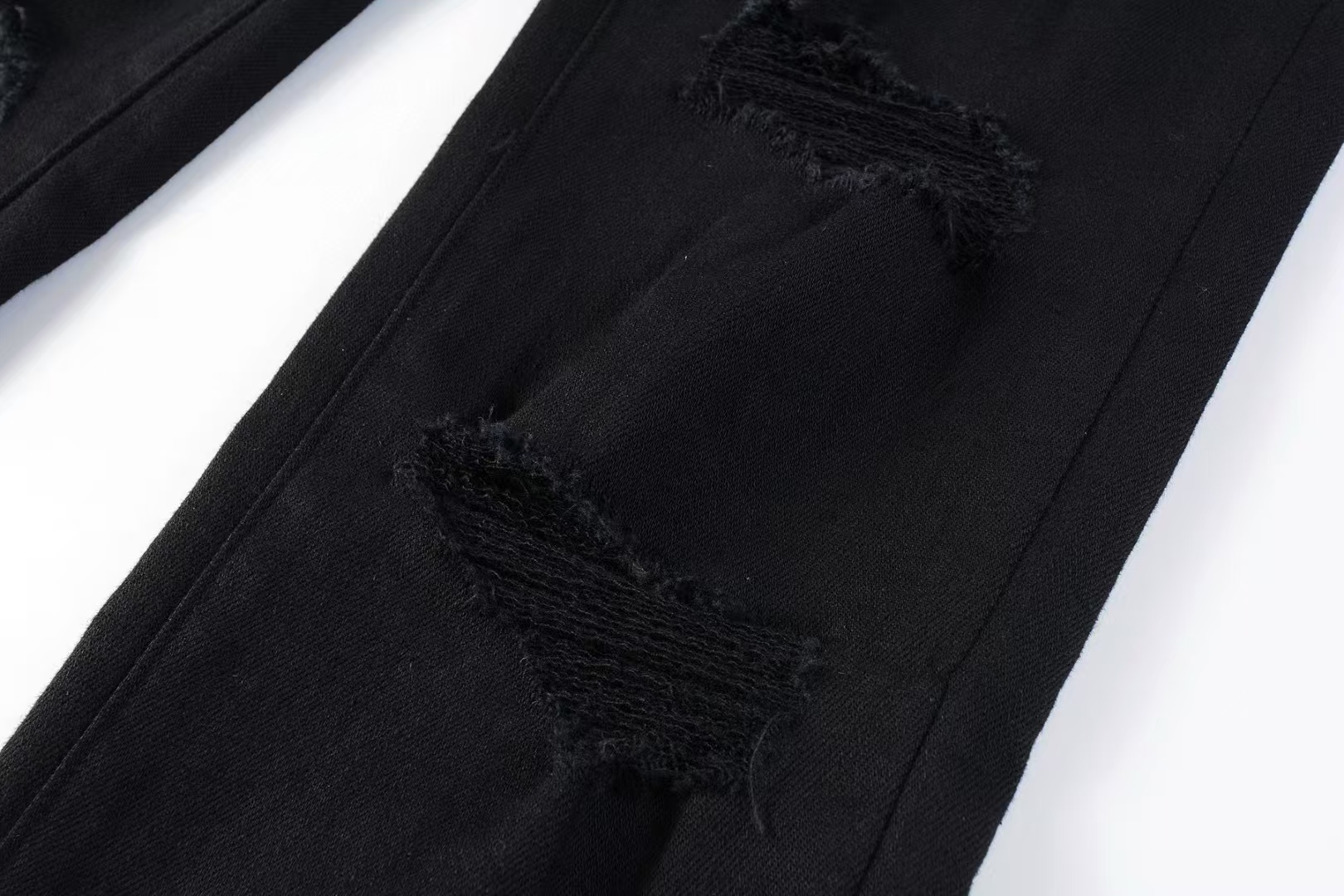 Purple Brand Black Oil Spill Jean Black (P001-BOP）