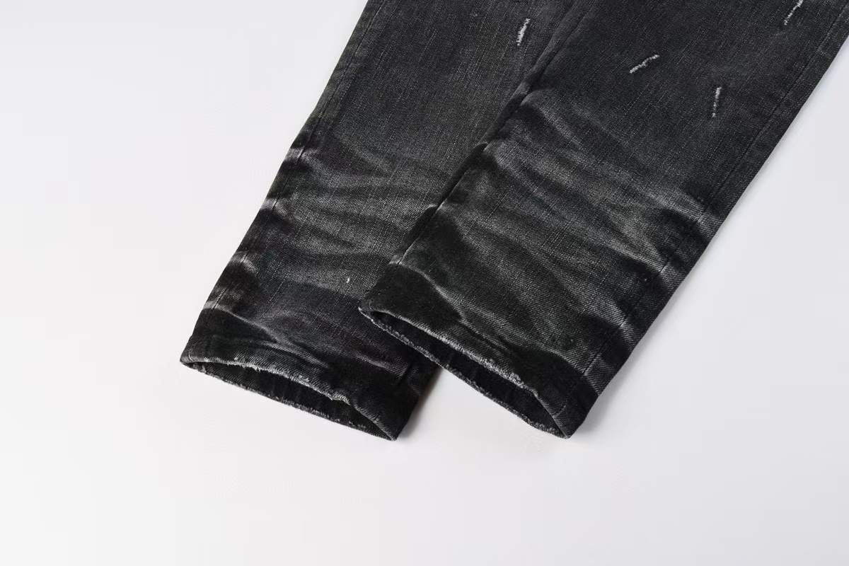 Amiri Staggered Logo Jean Rain Grey (AMDNSY1060-GREY）