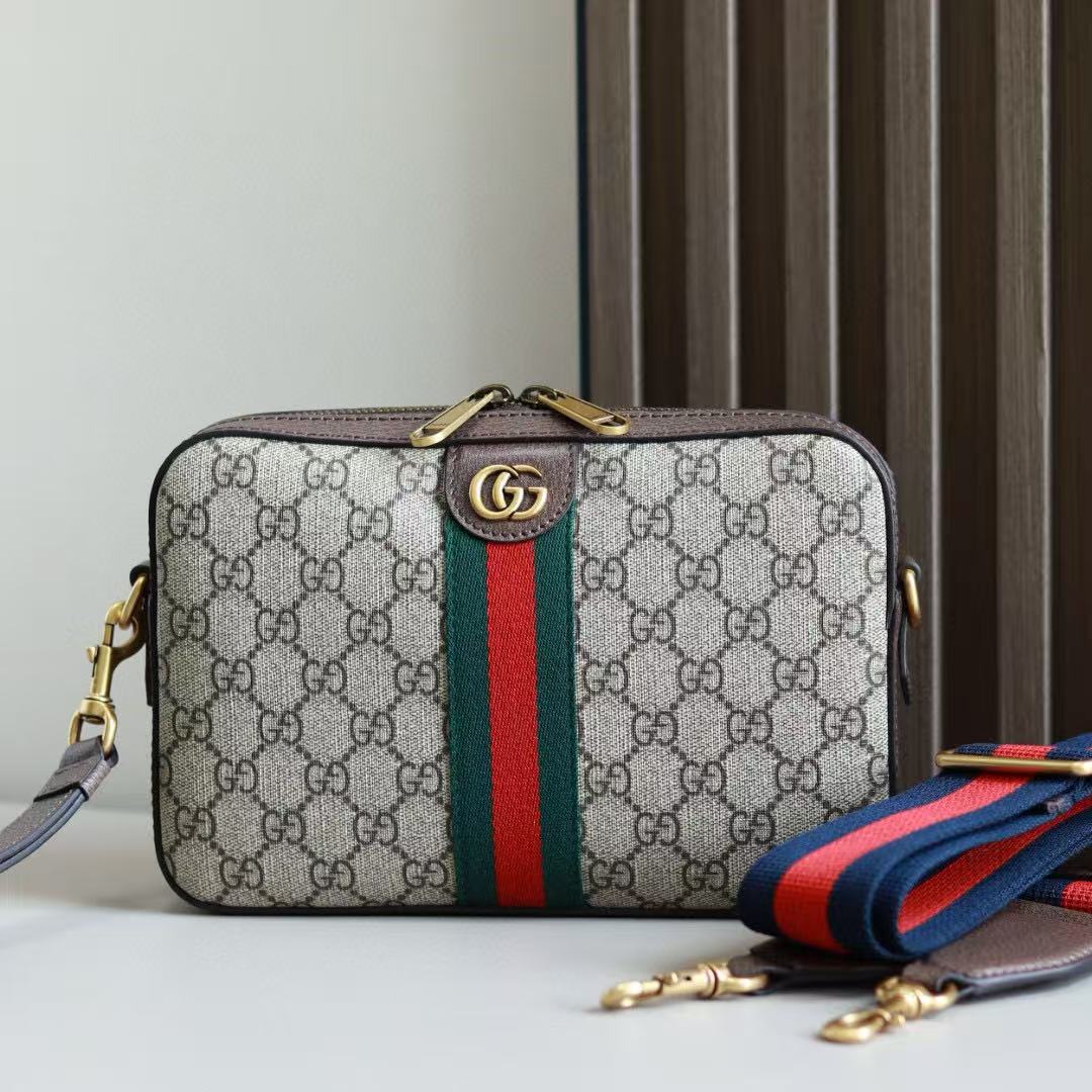 GUCCI Ophidia GG Shoulder Bag GG Supreme "Beige/Ebony" (699439-9C2ST-8920)