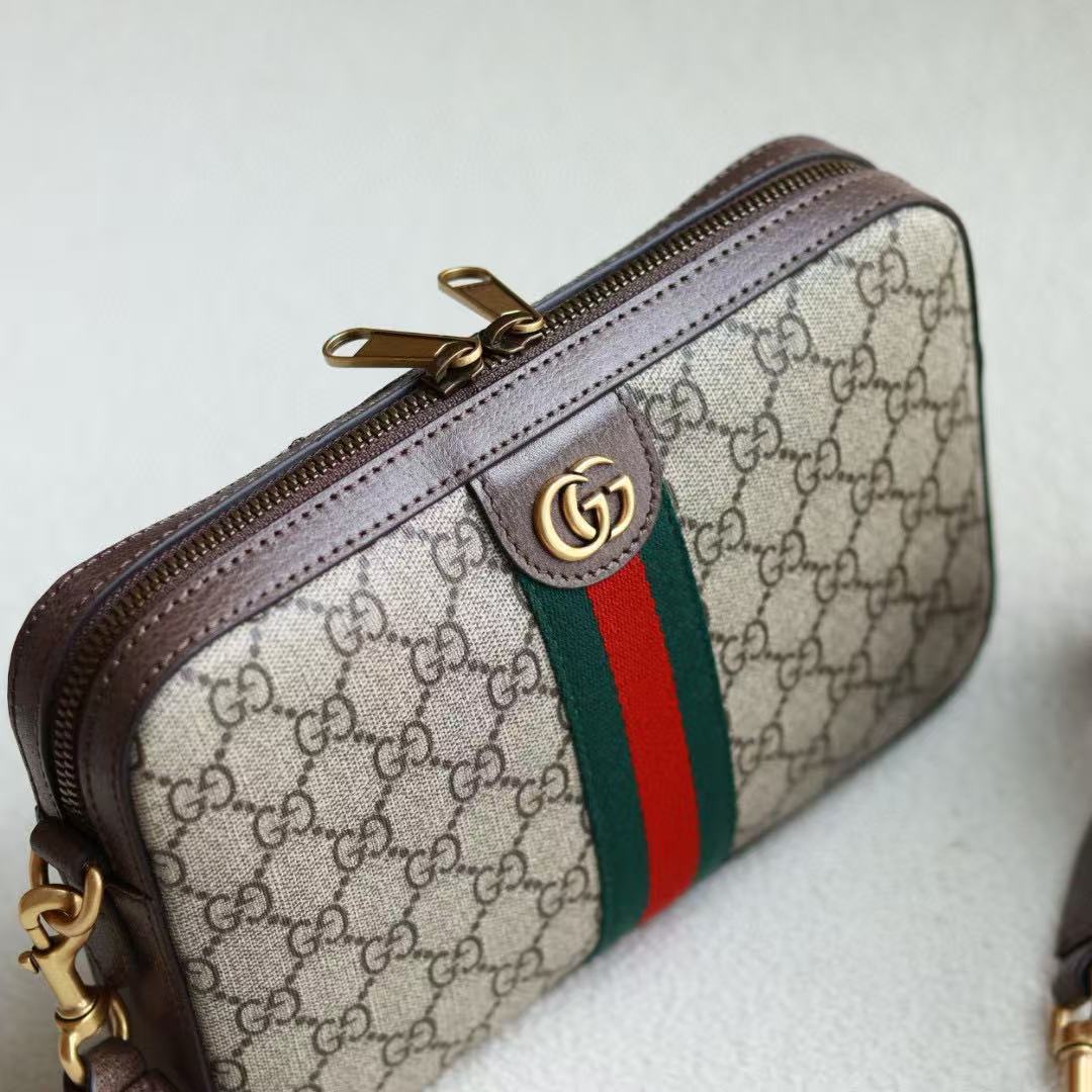 GUCCI Ophidia GG Shoulder Bag GG Supreme "Beige/Ebony" (699439-9C2ST-8920)