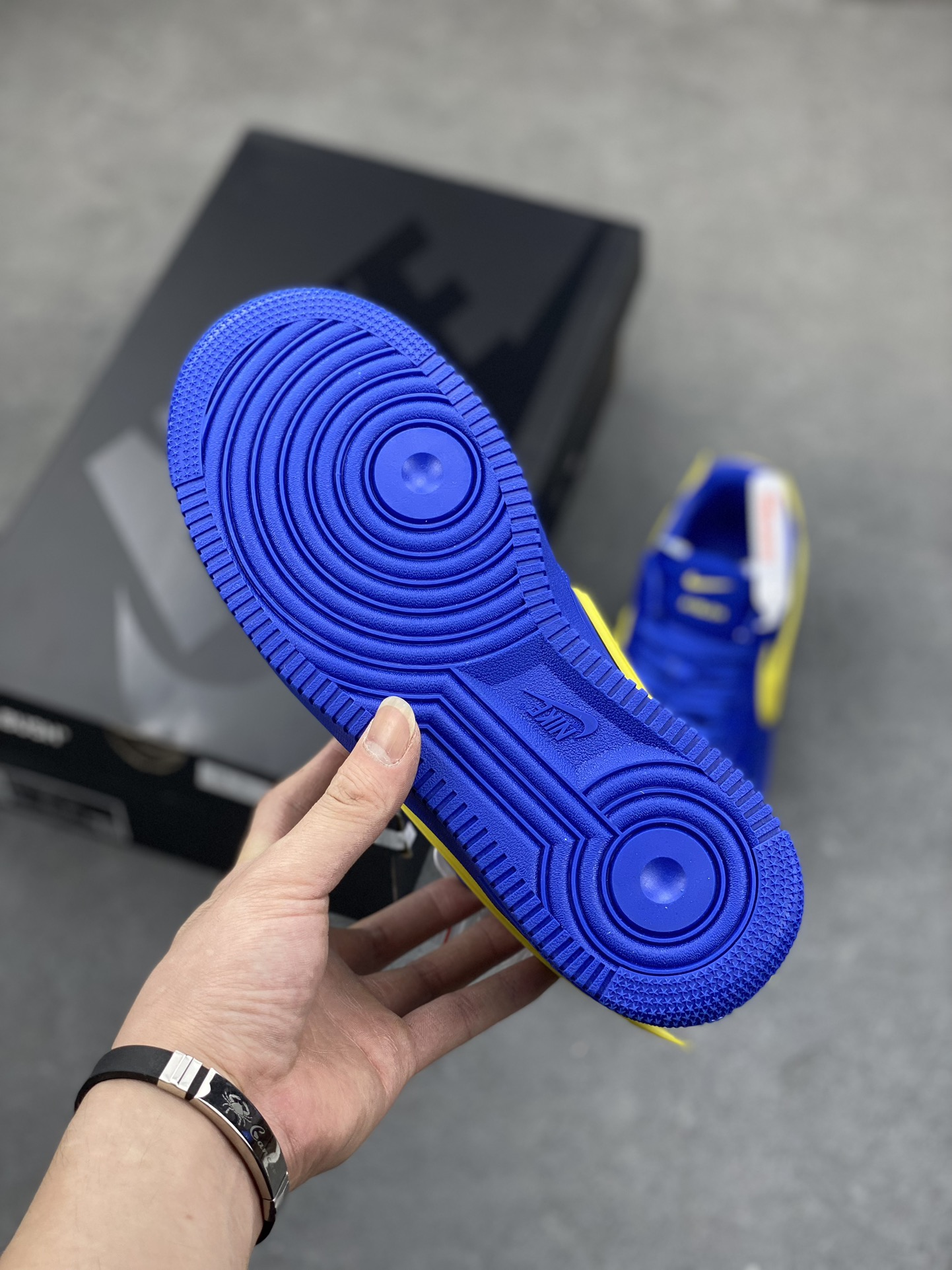 AMBUSH × Nike Air Force 1 Low "Game Royal and Vivid Sulfur"（DV3464-400）