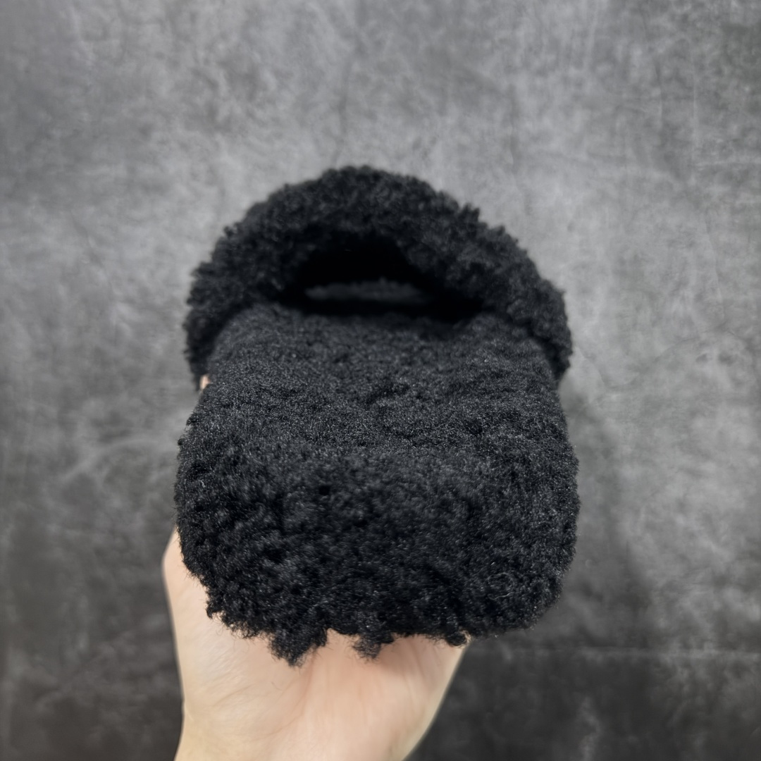 BALENCIAGA Furry Slide Sandals（654261 W2DO1 1096）