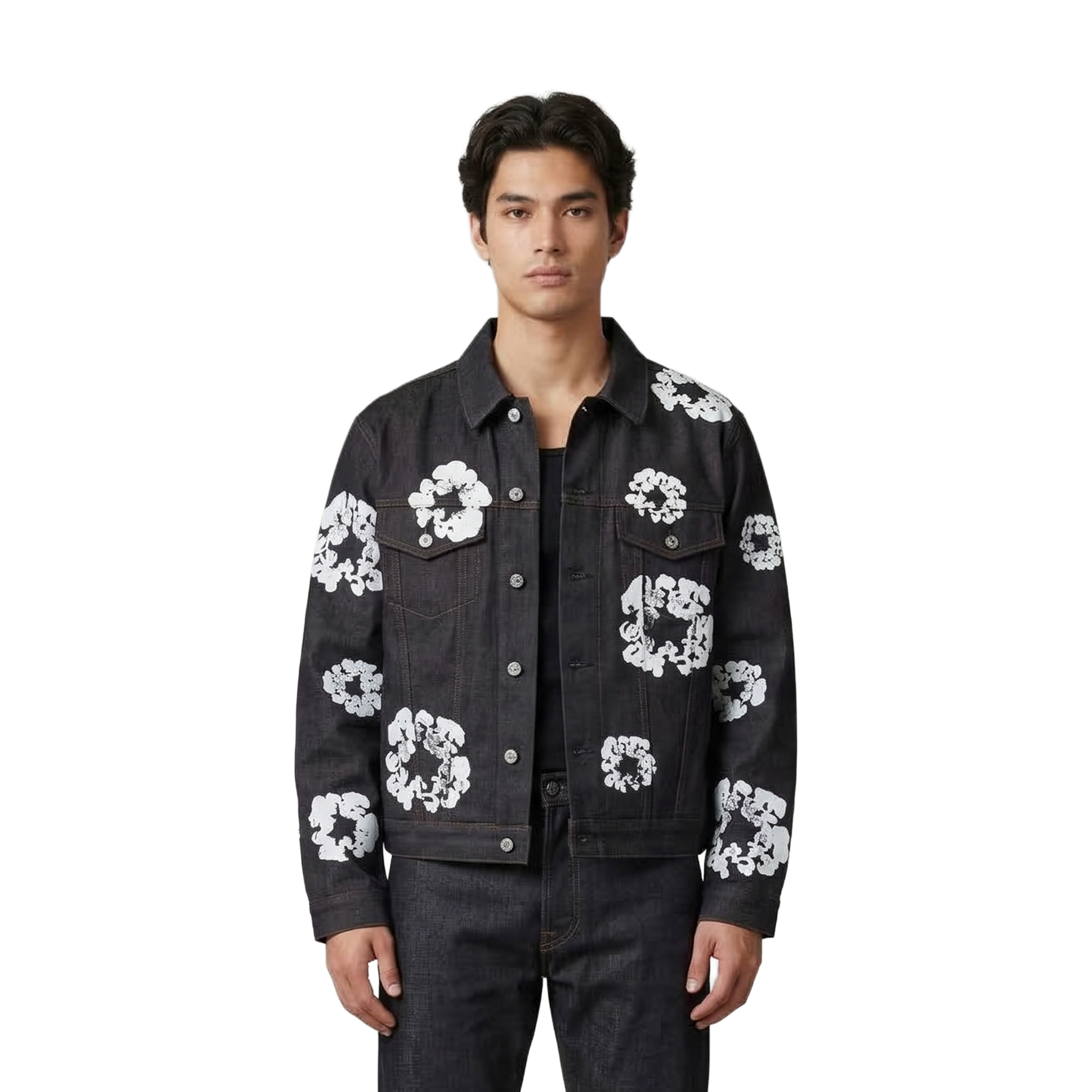 Denim Tears Cotton Wreath Denim Jacket Selvedge (FW25 ...