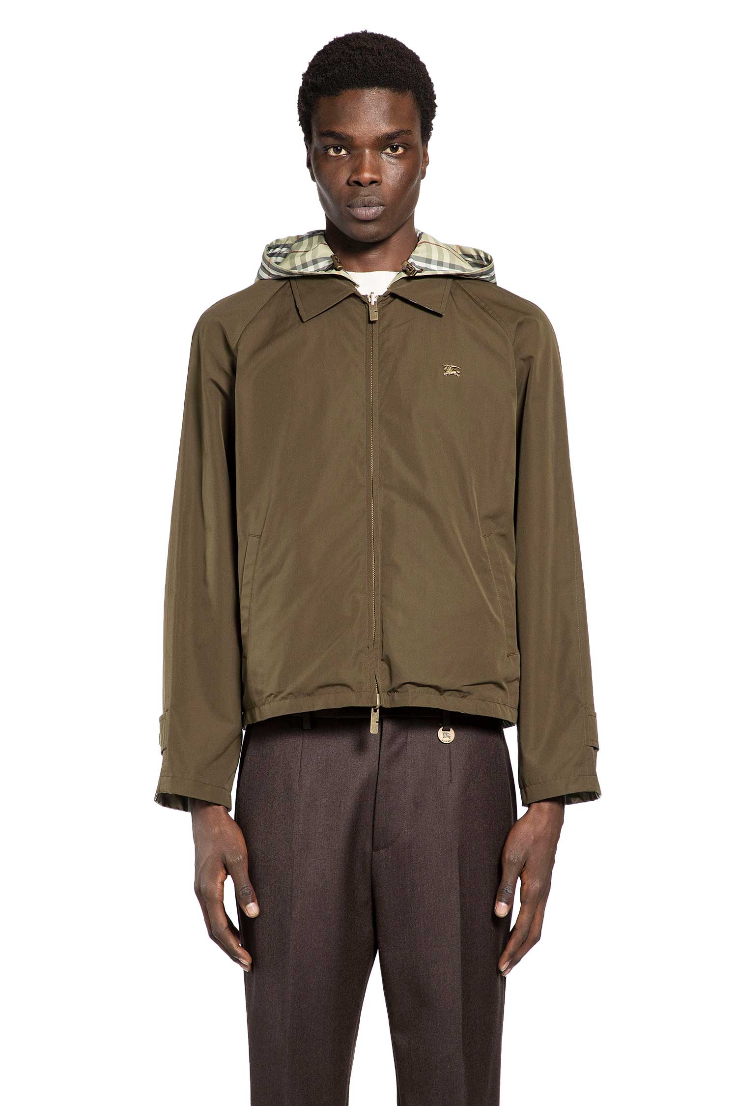 Reversible Check Cotton Jacket &ndash; Antonioli.eu