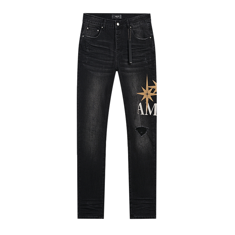 AMIRI Starburst appliqué jeans (AMDNSY1141）