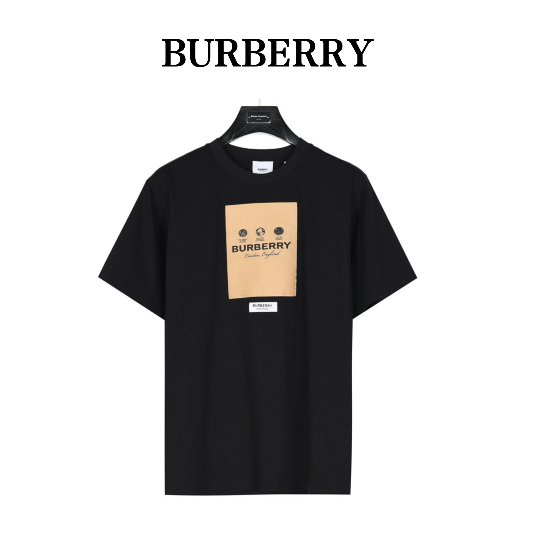 Burberry Men's Label Applique Cotton Oversized T-shirt (80575291）