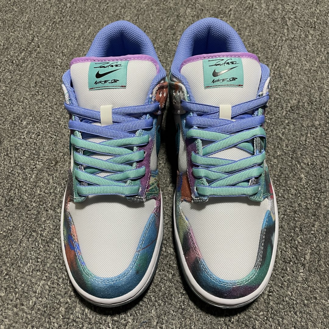 Futura × Nike SB Dunk Low "White and Geode Teal（HF6061-400）