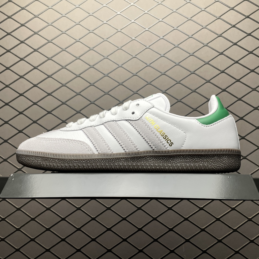 KITH × adidas Originals Samba OG "White/Green"（FX5398）