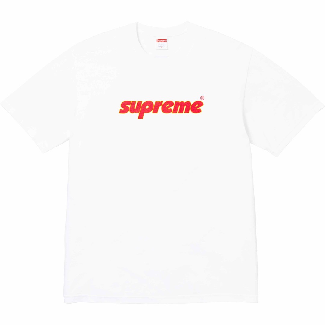 Supreme Pinline Tee White（SUP-SS24-153）
