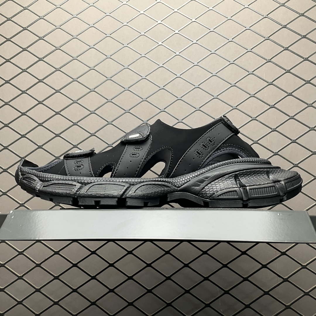 Balenciaga Black men's 3XL sandals（786959W3XLT1000）