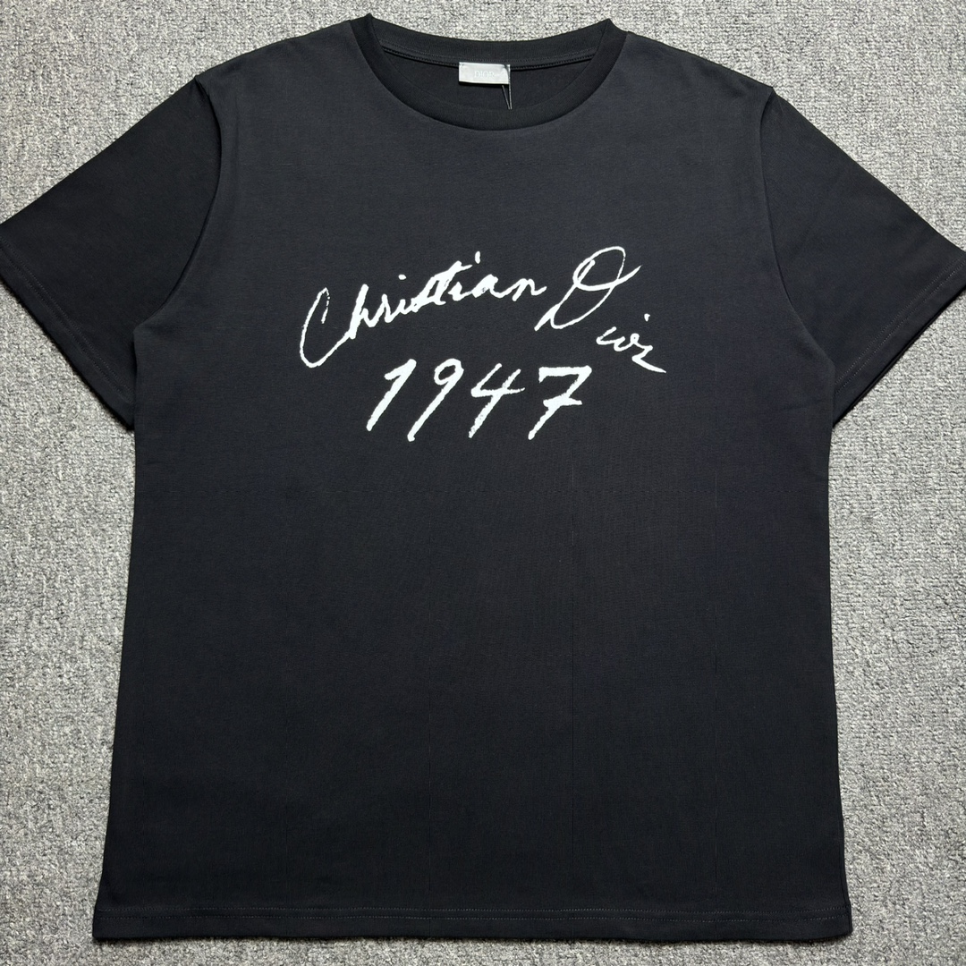 DIOR 24FW Christian short sleeve t-shirt  BLACK（493J696F0554-C980）