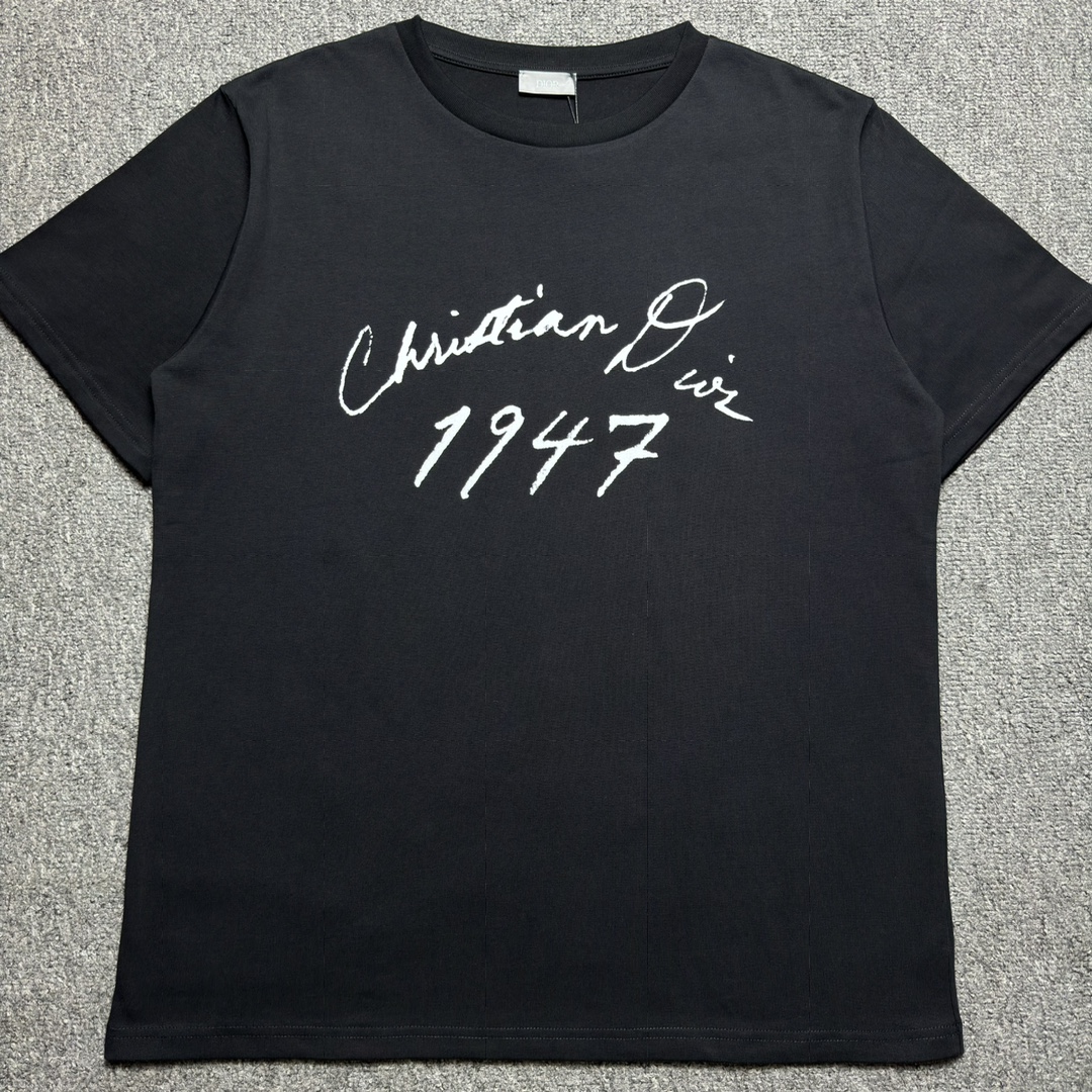 DIOR 24FW Christian short sleeve t-shirt BLACK(493J696F0554 DIOR 24FW Christian short sleeve t-shirt BLACK(493J696F0554
