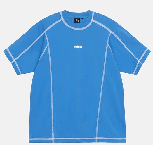 Stüssy Wave Short Sleeve Crew 'Blue'（1140348）