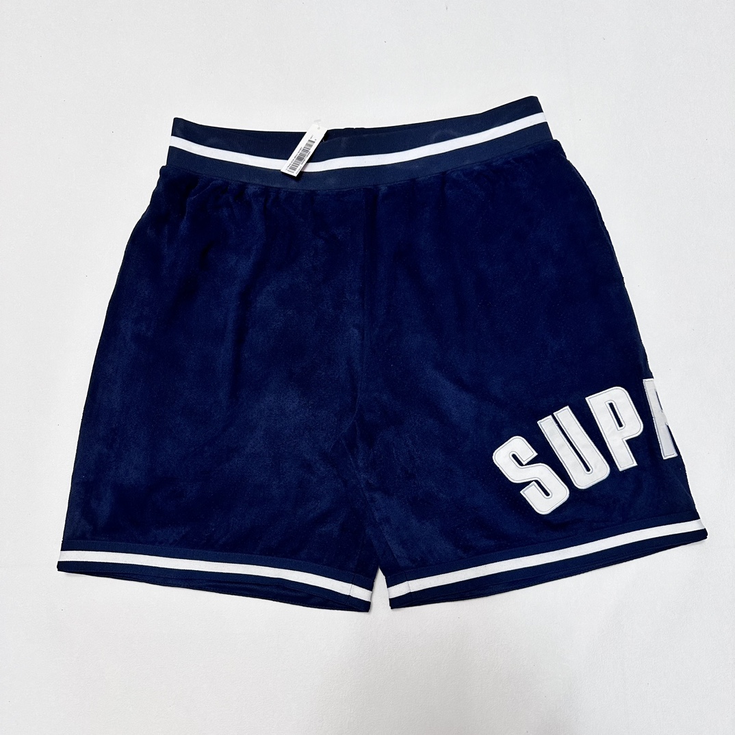 Supreme Ultrasuede Mesh Short "Navy"（SUP-SS24-281-2）