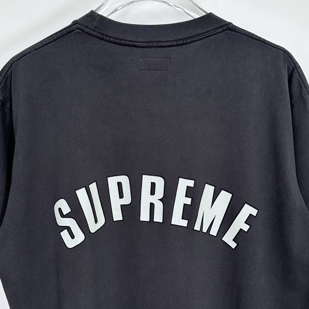 Supreme Cracked Arc S/S Top "Black"（SUP-SS24-055）