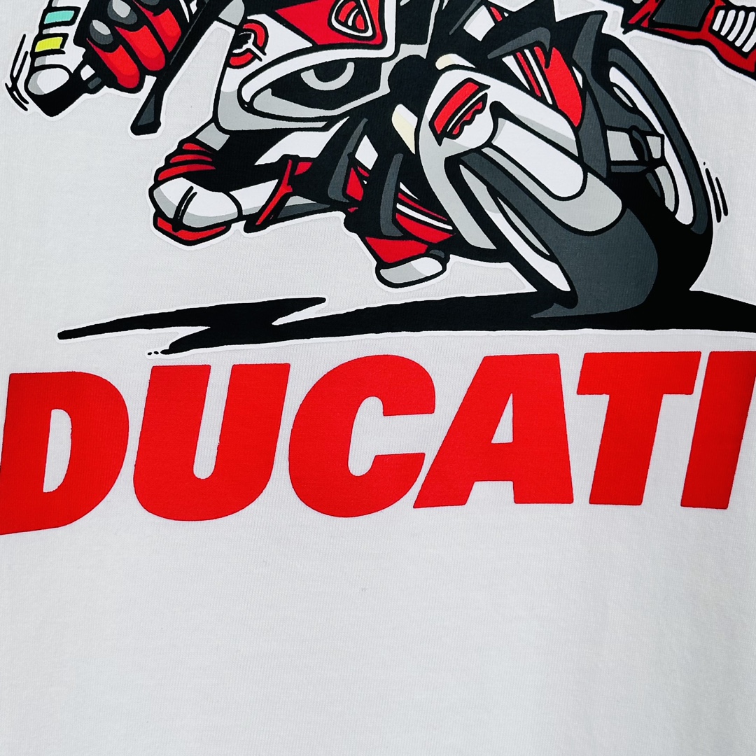 Supreme Ducati Bike Tee white（SUP-SS24-279-1）