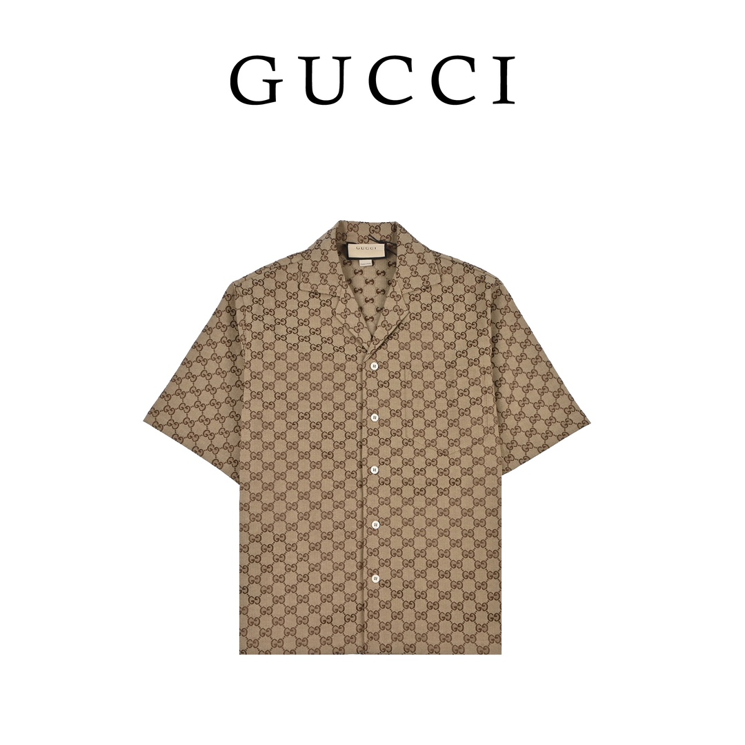 GUCCI linen blend canvas shirt（102950）
