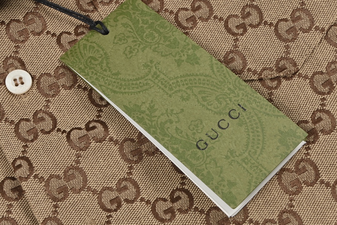 GUCCI linen blend canvas shirt（102950）