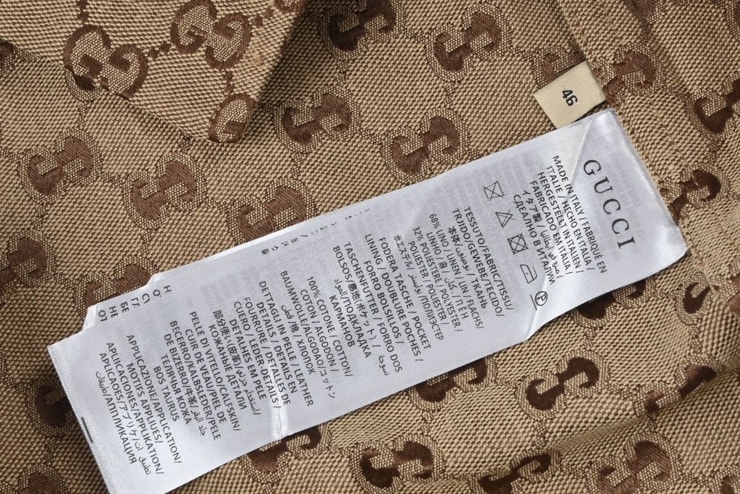 GUCCI linen blend canvas shirt（102950）
