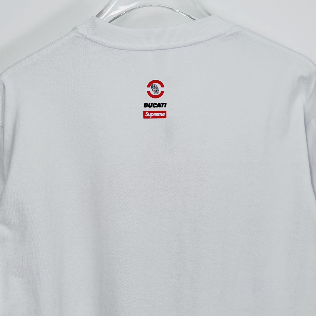 Supreme Ducati Bike Tee white（SUP-SS24-279-1）
