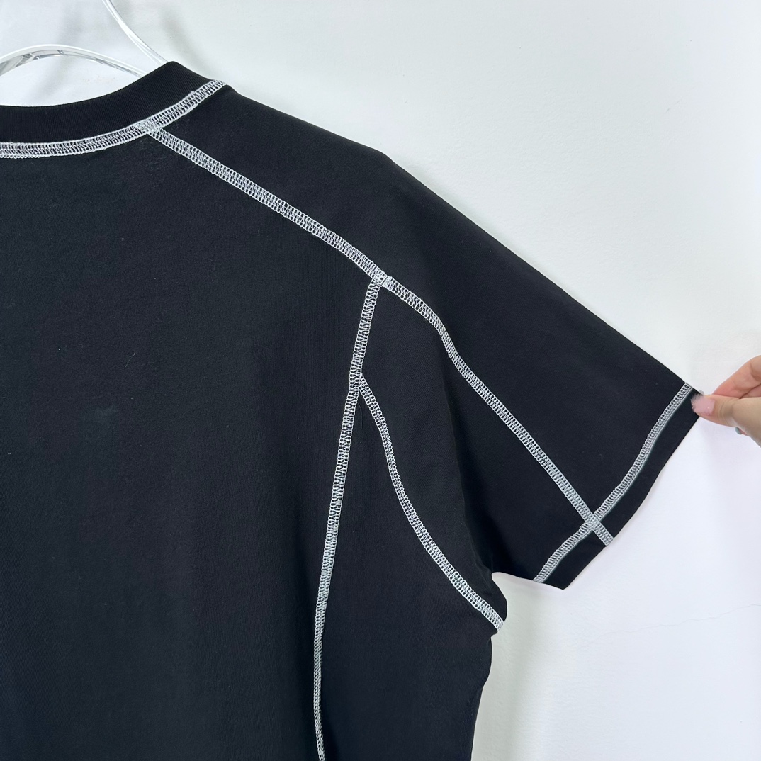 Stüssy Wave Short Sleeve Crew 'BLACK'（1140347）