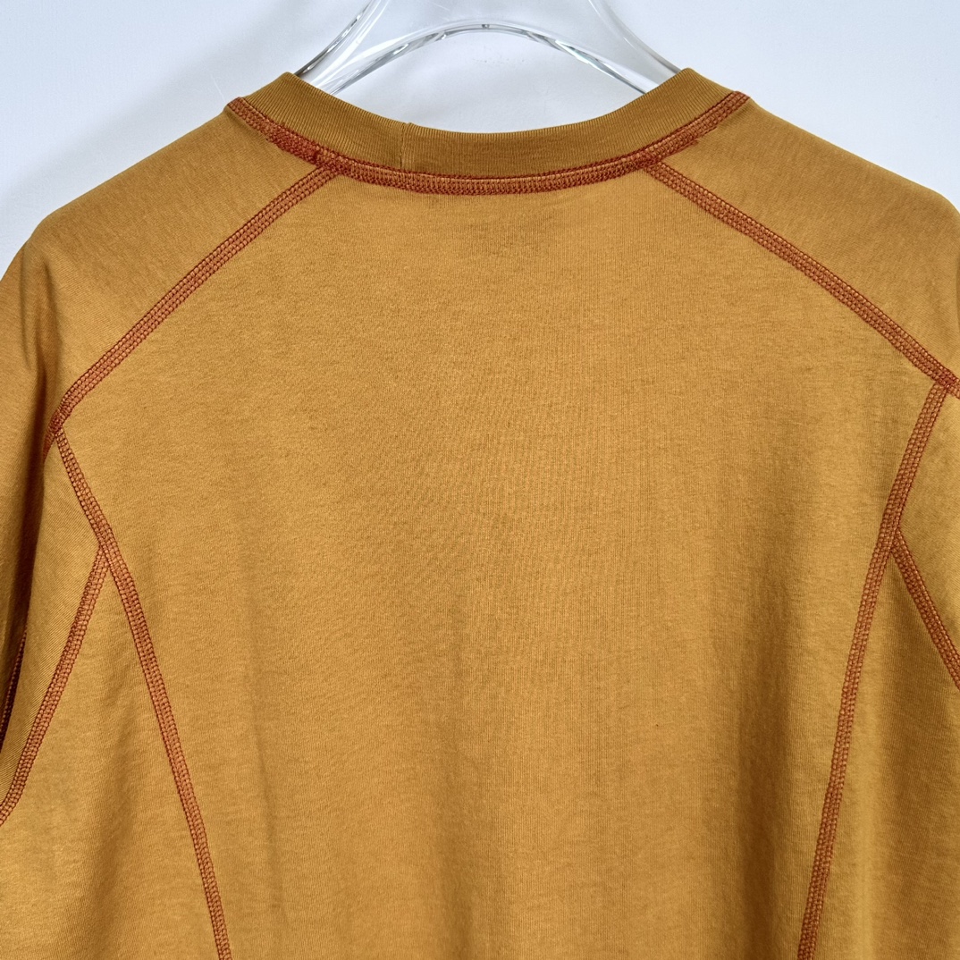 Stüssy Wave Short Sleeve Crew 'yellow'（1140348）