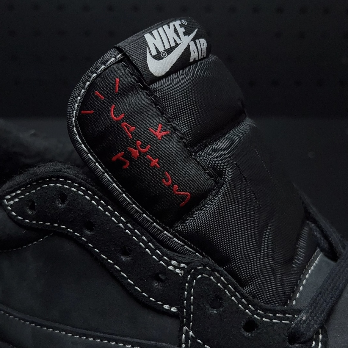 Travis Scott × Nike Air Jordan 1 Low OG SP "Black Phantom"(DM7866-001)