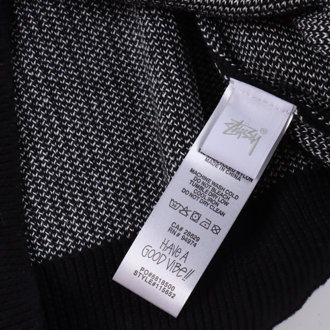 Stussy FW22 Logo graphic print knitted sweater（117152）