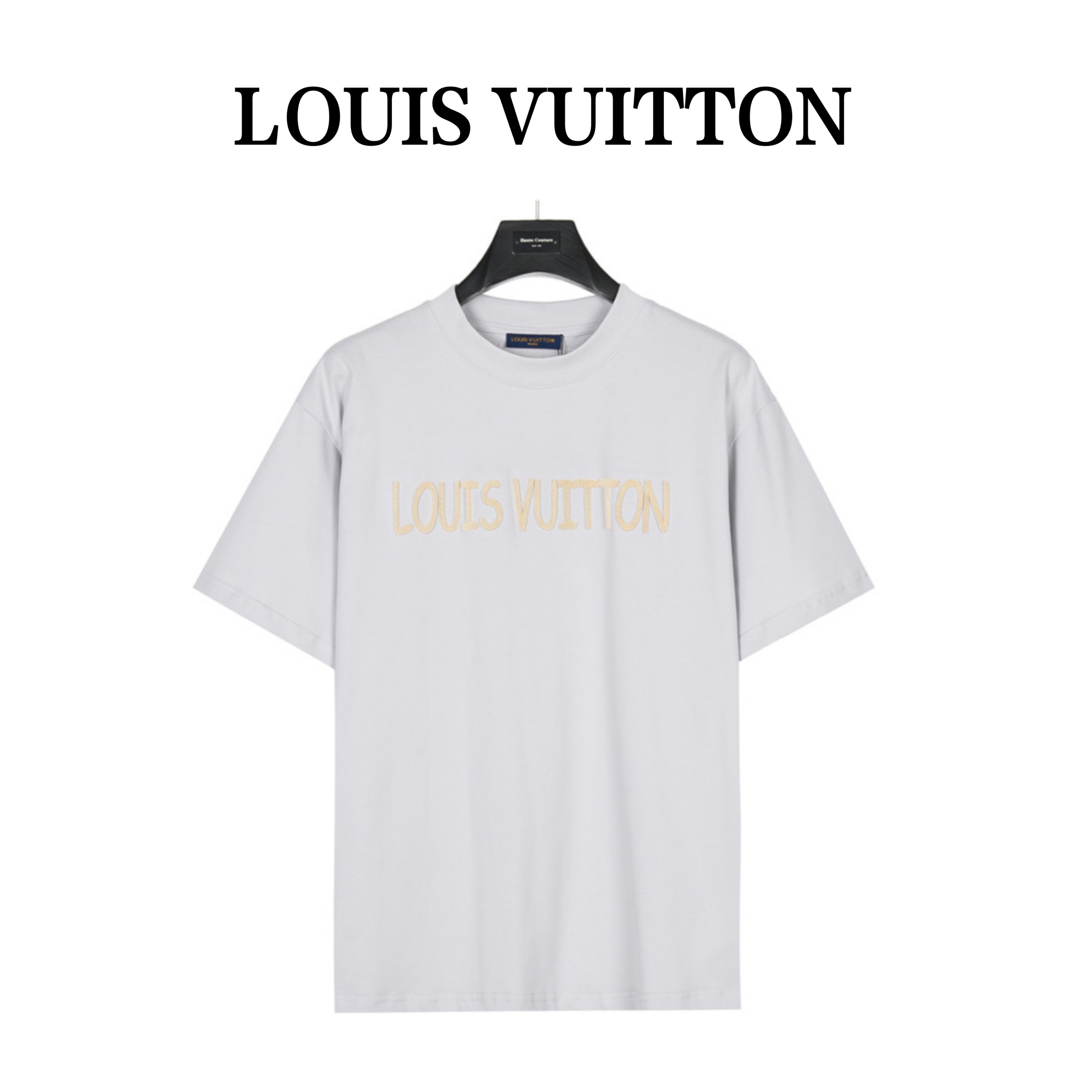 LouisVuitton three-dimensional logo letter T-shirt（121929）