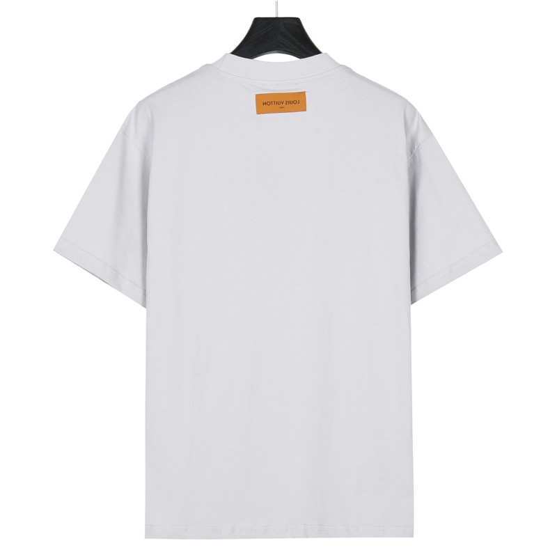LouisVuitton three-dimensional logo letter T-shirt（121929）