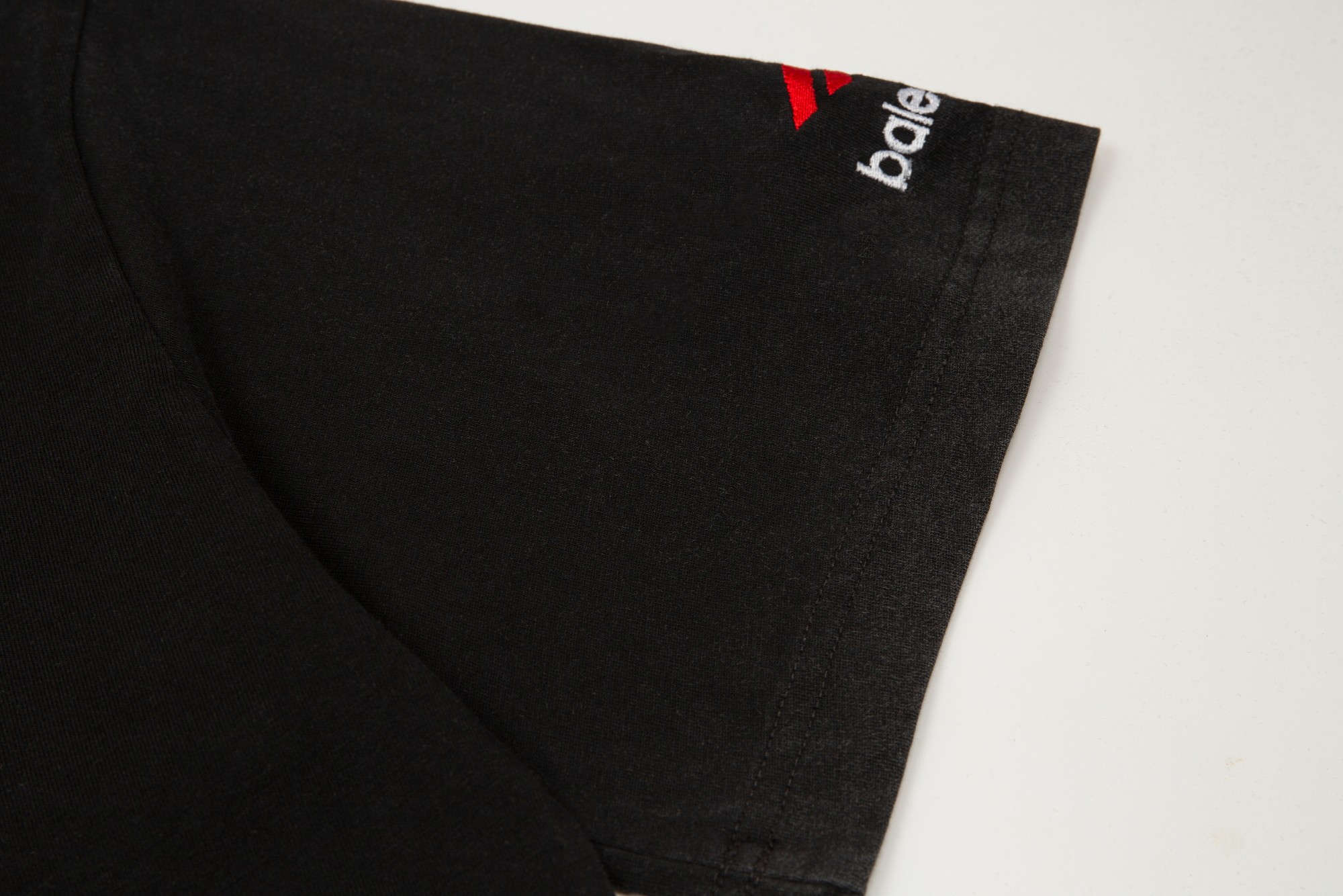 BALENCIAGA Black cotton sweatshirt with logo(123530）