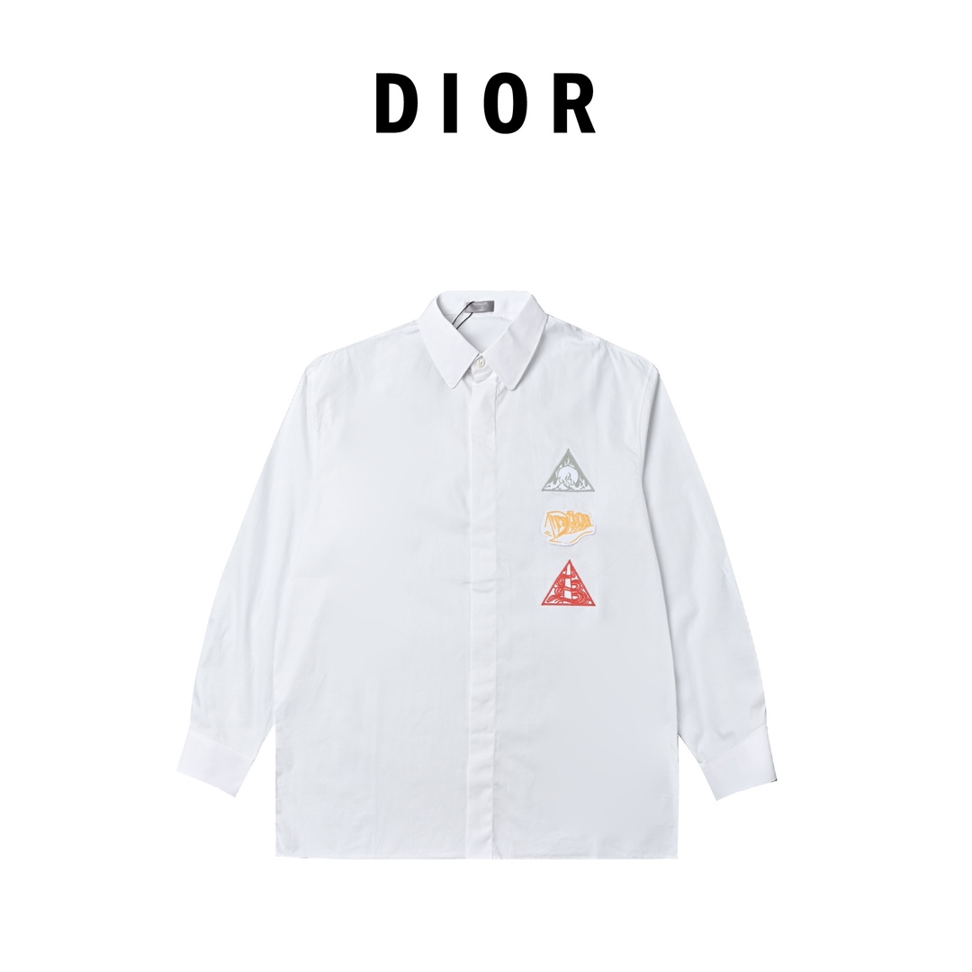 Dior 23SS Cotton Shirt 39 Men's White（123640）