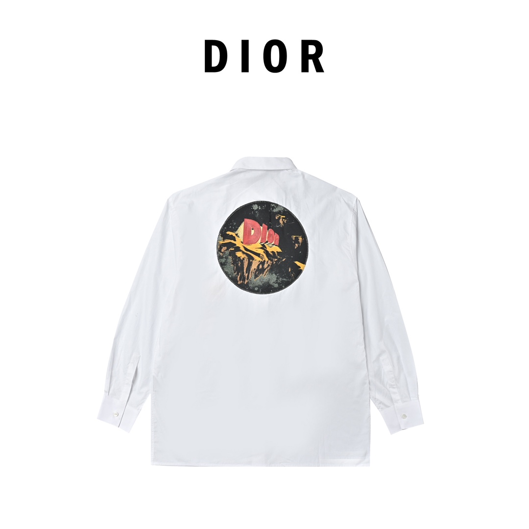 Dior 23SS Cotton Shirt 39 Men's White（123640）