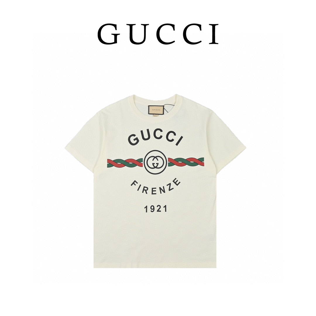 Gucci camiseta Gucci Firenze 1921（123656）