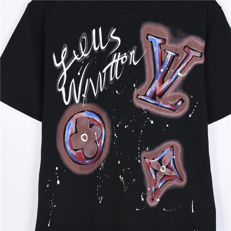 Louis Vuitton Printed T-Shirt Men's Top（124516）