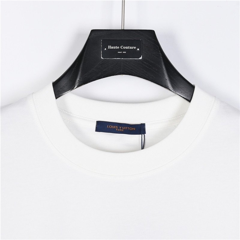 Louis Vuitton graffiti logo T-shirt men's top（124518）