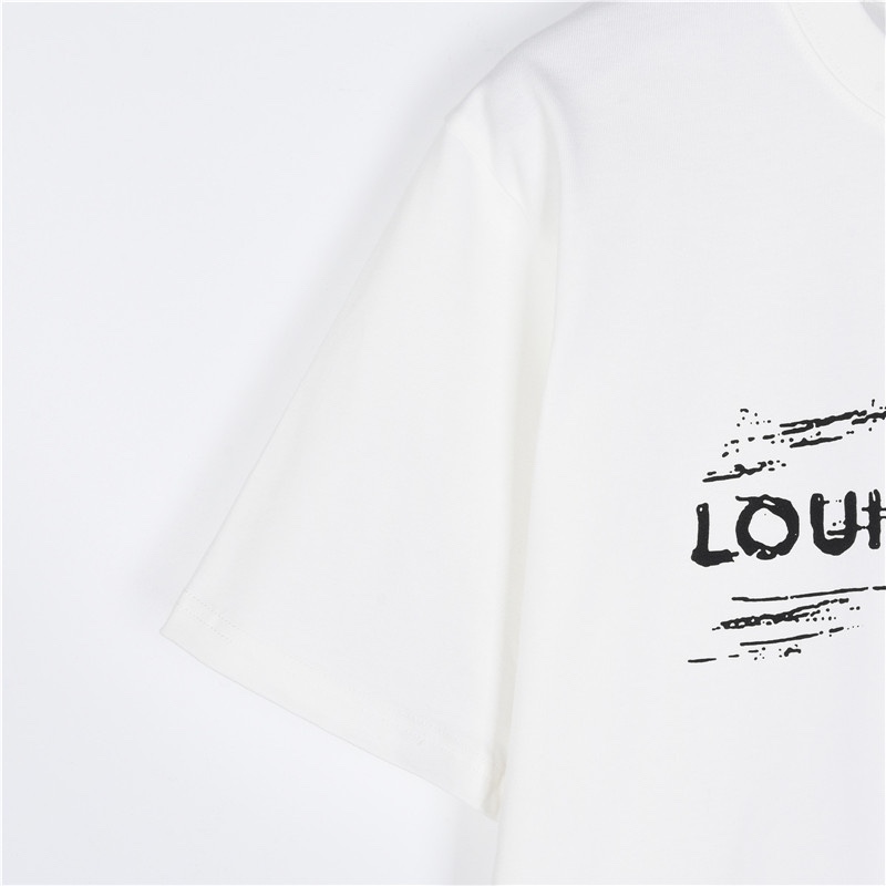 Louis Vuitton graffiti logo T-shirt men's top（124518）