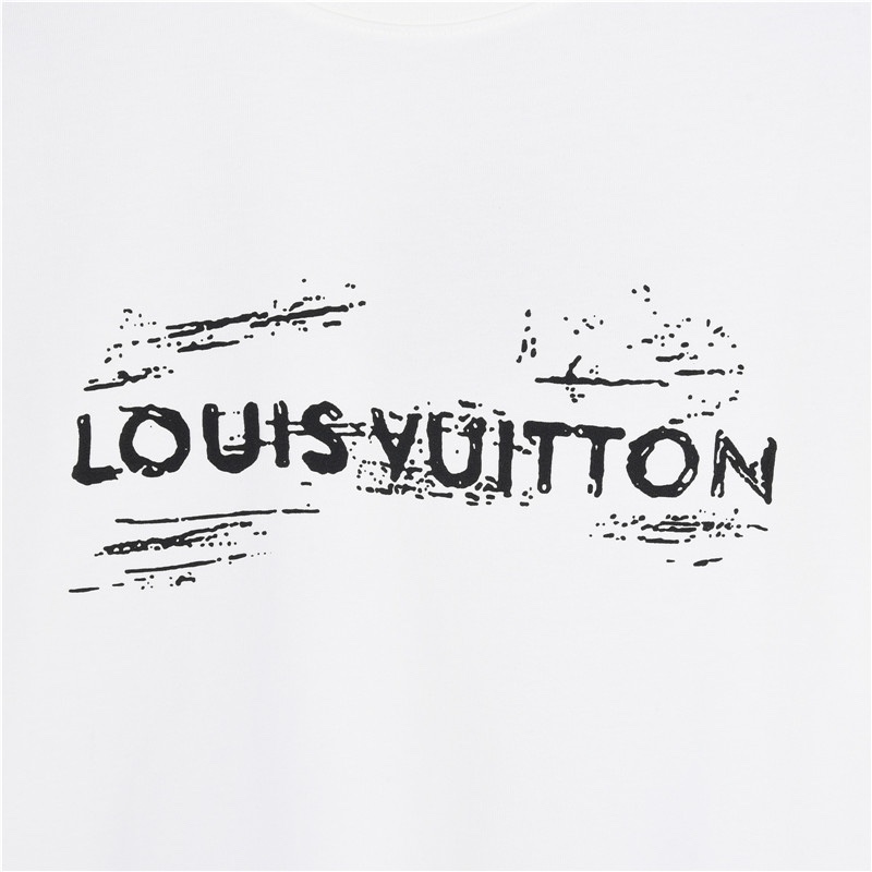 Louis Vuitton graffiti logo T-shirt men's top（124518）