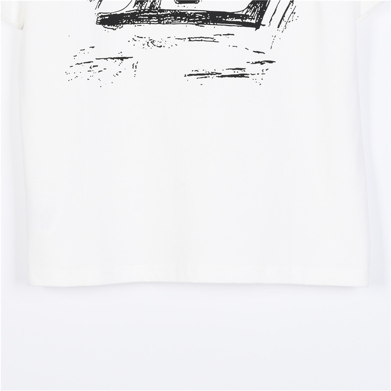 Louis Vuitton graffiti logo T-shirt men's top（124518）