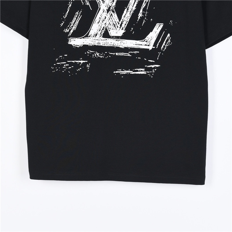 Louis Vuitton graffiti logo T-shirt men's top（124521）
